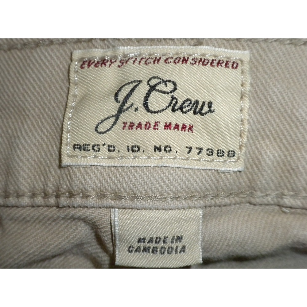 J Crew Pants Mens 34x34 Beige 484 Stretch Chino Slim Fit Tapered Leg Jeans - Picture 6 of 14